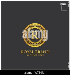 royal brand logo design luxury and elegant concept vector Stock Vector ...