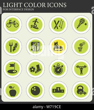 sport web icons for user interface design Stock Vector