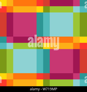 Colourful square of Caribbean fabrics Stock Photo