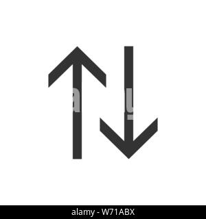 Up, down Arrow icon. Vector illustration flat Stock Vector