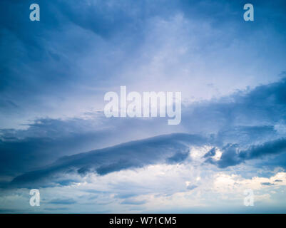 Background of thunderclouds before a thunderstorm. Mobile photo Stock Photo