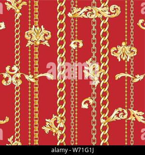 Red Seamless pattern Stock Vector