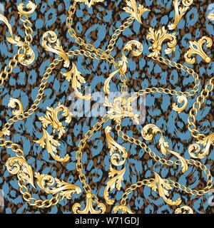 Baroque flourishes pattern Stock Vector