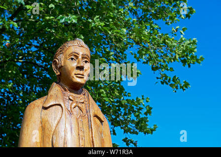 Statue of the Yorkshire Giant, William Bradley, in Market Weighton, East Yorkshire, England UK Stock Photo