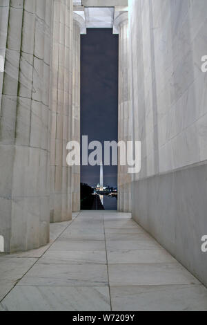 Washington DC Presidential Monuments USA Nation Capital Stock Photo