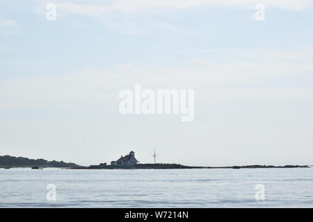 Views around Portsmouth Harbor and the Isle of Shoals off the coast of New Hampshire and Maine, New England, United States of America Stock Photo