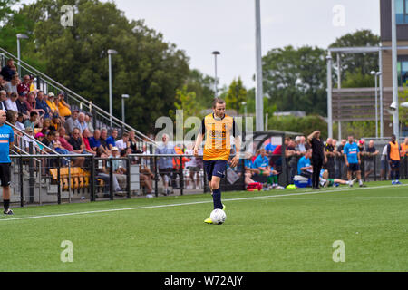 Slough Town FC vs Dorking Wanderers at Arbour Park, Slough, Berkshire, England on Saturday 03 August 2019. Photo: Philip J.A Benton Stock Photo