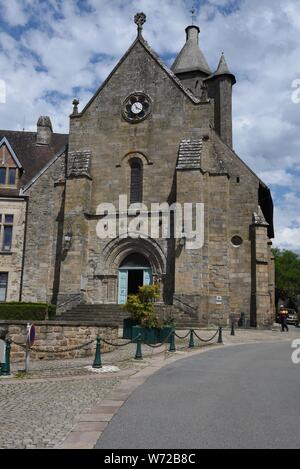 Bourganeuf in the Creuse department in the Nouvelle-Aquitaine region in central France Stock Photo