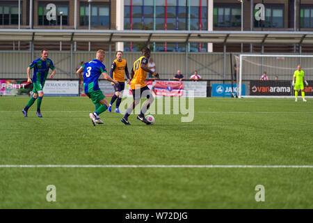 Slough Town FC vs Dorking Wanderers at Arbour Park, Slough, Berkshire, England on Saturday 03 August 2019. Photo: Philip J.A Benton Stock Photo