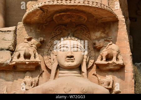 Jain Statue of a Tirthankara, Gwalior, India, Asia Stock Photo
