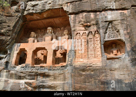 Jain Statue of a Tirthankara, Gwalior, India, Asia Stock Photo