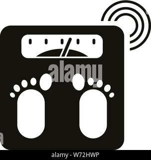 Smart scales icon. Simple illustration of smart scales vector icon for web design isolated on white background Stock Vector