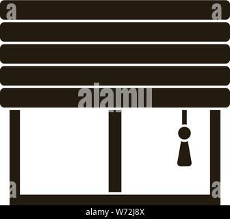 Smart windows jalousie icon. Simple illustration of smart windows jalousie vector icon for web design isolated on white background Stock Vector