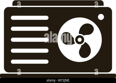 Outdoor conditioner fan icon. Simple illustration of outdoor conditioner fan vector icon for web design isolated on white background Stock Vector