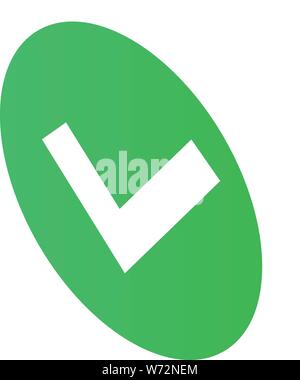 Approved sign icon. Isometric of approved sign vector icon for web design isolated on white background Stock Vector
