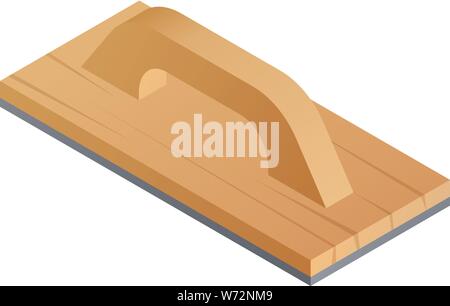 Wood construction tool icon. Isometric of wood construction tool vector icon for web design isolated on white background Stock Vector