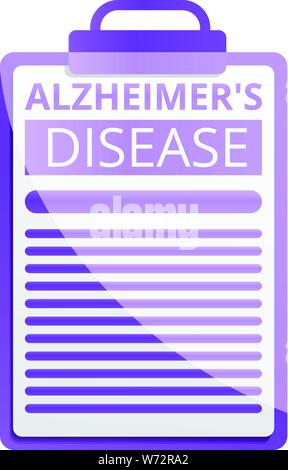 Alzheimer disease checkboard icon. Cartoon of alzheimer disease checkboard vector icon for web design isolated on white background Stock Vector