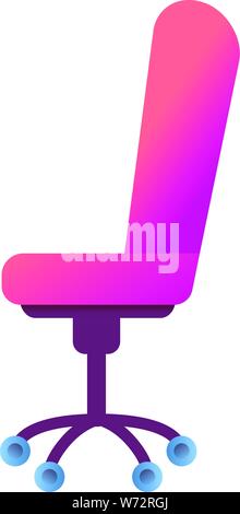 Desktop chair icon. Cartoon of desktop chair vector icon for web design isolated on white background Stock Vector