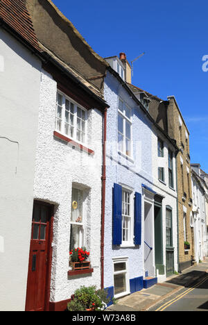 Coppin Street, between Middle Street and the sea, in Deal's pretty old town, on Kent's east coast, in the UK Stock Photo