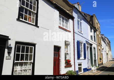 Coppin Street, between Middle Street and the sea, in Deal's pretty old town, on Kent's east coast, in the UK Stock Photo