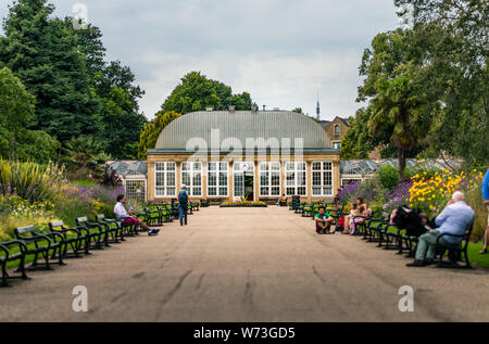 Greenhouse in Sheffield Botanical Gardens - Summer 2019 Stock Photo