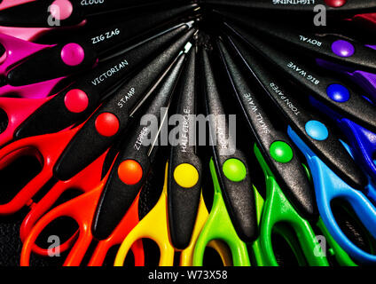 Decorative scissors for scrap booking Stock Photo - Alamy
