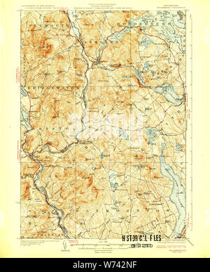 Usgs Topo Map New Hampshire Nh Holderness 330094 1927 62500 Restoration W742nf 