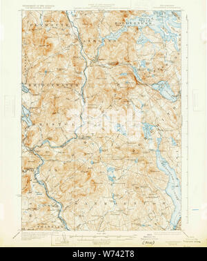 Usgs Topo Map New Hampshire Nh Holderness 460051 1927 62500 Restoration W742t8 