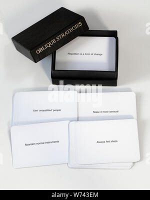 Oblique Strategies Playing Cards by Brian Eno and Peter Schmidt 