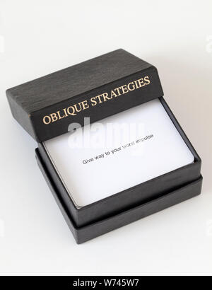 Oblique Strategies Playing Cards by Brian Eno and Peter Schmidt 