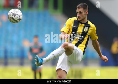 4 augustus 2019 Arnhem, The Netherlands Soccer Dutch Eredivisie Vitesse Arnhem v Ajax Amsterdam   03-08-2019: Voetbal: Vitesse v Ajax: Arnhem  L-R: Matus Bero of Vitesse Stock Photo