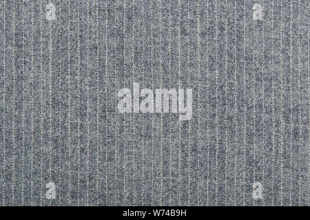 Light grey woolen fabric with pinstripes or chalk stripes background Stock Photo