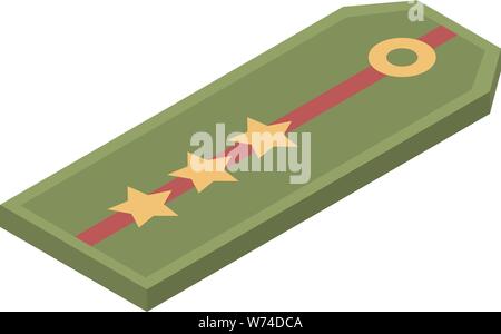Military pagon icon, isometric style Stock Vector