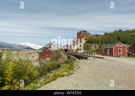 Kennecott Copper Mine in Alaska Stock Photo