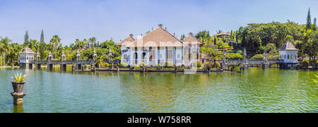 Water Palace Taman Ujung in Bali Island Indonesia - travel and architecture background Stock Photo