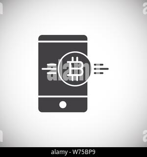 Financial technologie related icon on background for graphic and web design. Simple illustration. Internet concept symbol for website button or mobile Stock Vector