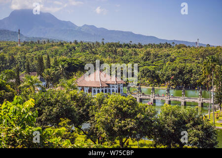 Water Palace Taman Ujung in Bali Island Indonesia - travel and architecture background Stock Photo