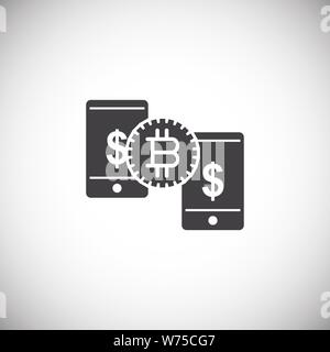Financial technologie related icon on background for graphic and web design. Simple illustration. Internet concept symbol for website button or mobile Stock Vector