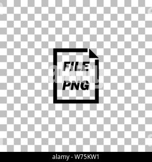 PNG File. Black flat icon on a transparent background. Pictogram for your project Stock Vector