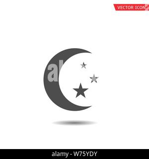 Islam Symbol Icon Islamic Religion Symbol Moon Sign With Star Stock Vector Image Art Alamy