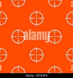 Paintball gun sight pattern vector orange Stock Vector