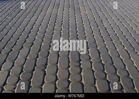 Abstract background - gray paving slabs close-up. Stock Photo