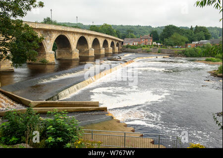 Hexham Bridge in Hexham, Northumberland Stock Photo