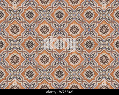 Turkish traditional ornamental decorative tiles. Seamless pattern abstract background concept. Stock Photo