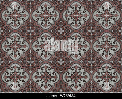 Turkish traditional ornamental decorative tiles. Seamless pattern abstract background concept. Stock Photo