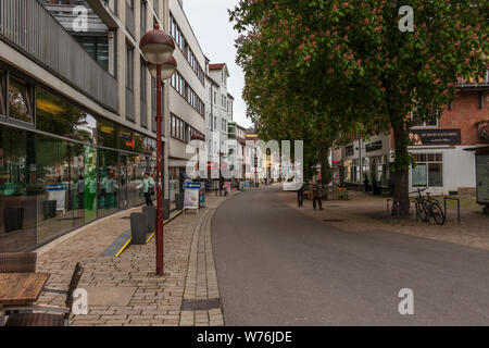 Sindelfingen, Baden Wurttemberg/Germany - May 11, 2019: Street Scenario of Central District Road, Untere Vorstadt. Stock Photo