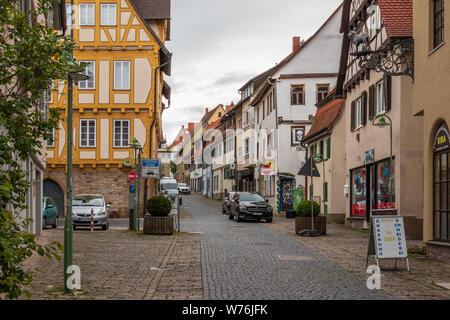 Sindelfingen, Baden Wurttemberg/Germany - May 11, 2019: Street Scenario of Central District Road, Lange Strasse. Stock Photo