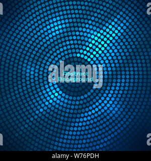 Abstract disco background with halftone. Stock Vector