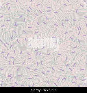 Capsule shaped microbes on a contoured fluid background Stock Vector