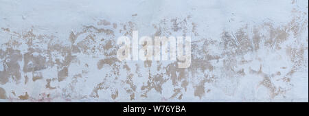Wall texture panorama with weathered plaster Stock Photo